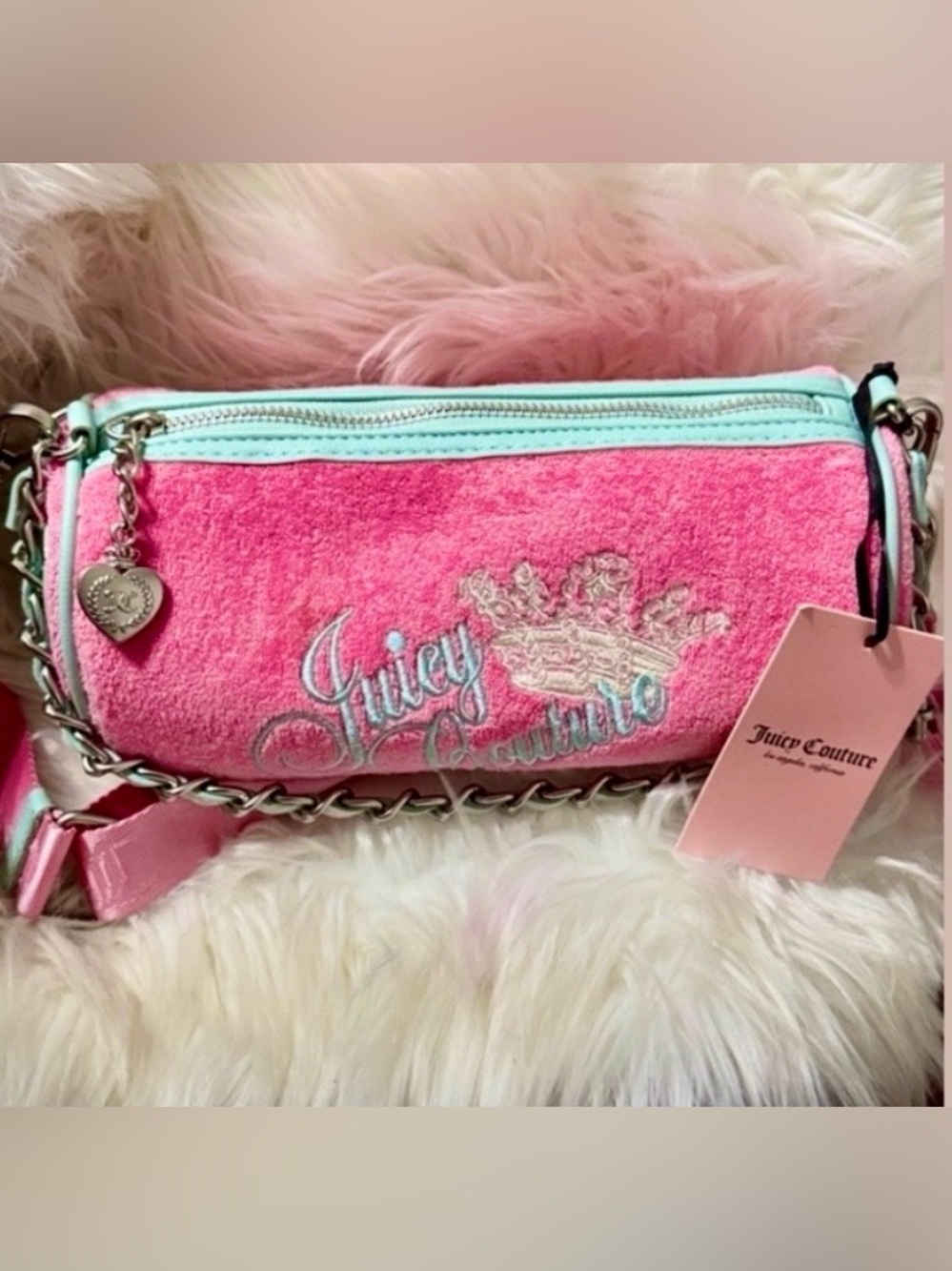 Juicy Couture Pink Barrel Bag NWT